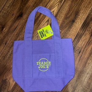 Trader Joe's Purple Tote Bag